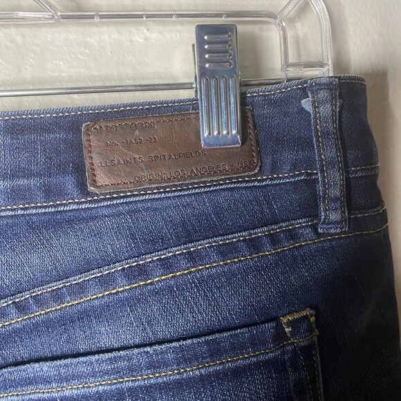 All saints Jacks Place Womens Size 30/32 Skinny Jeans Distressed Medium Wash - Picture 6 of 14